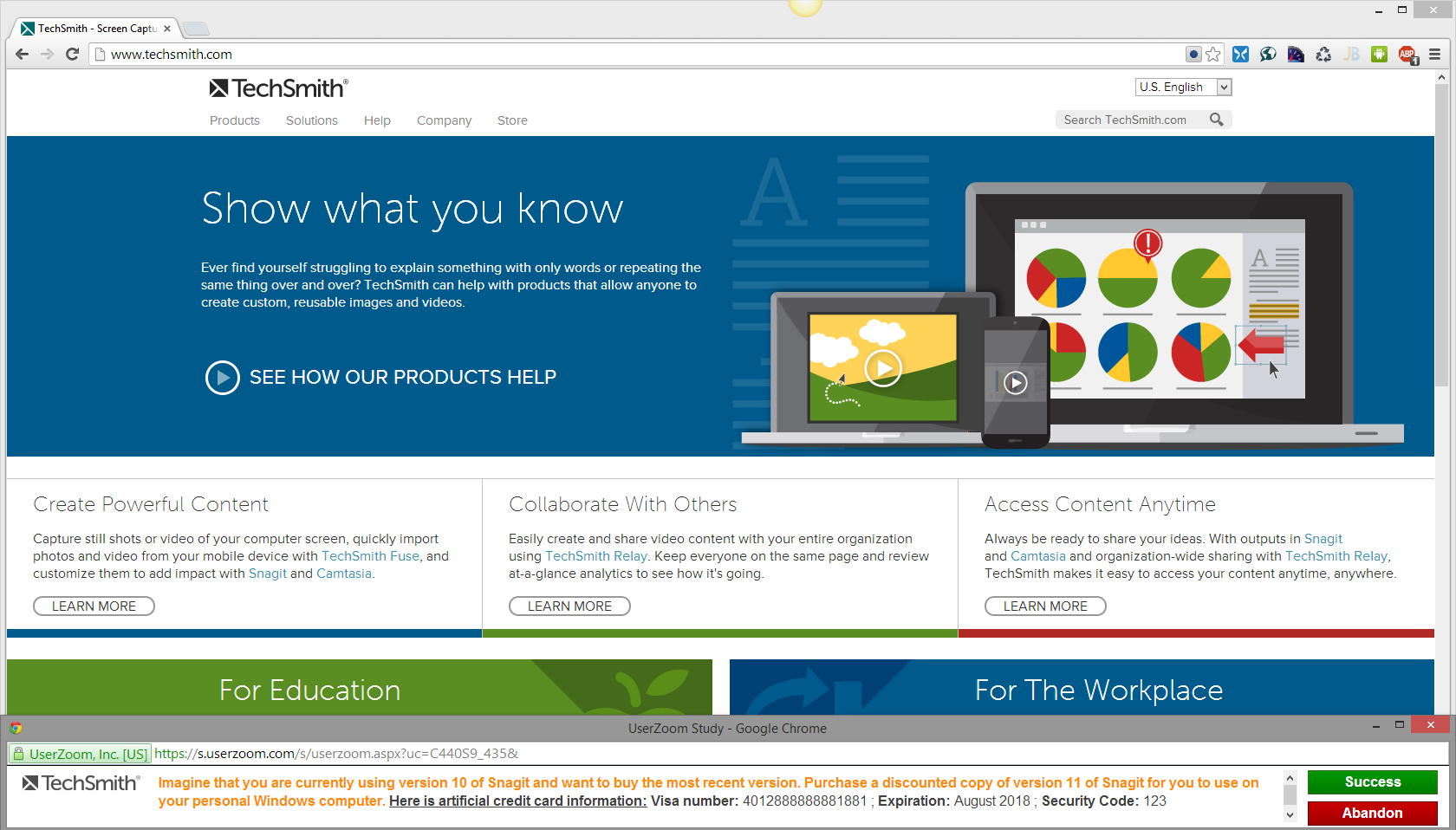 snagit techsmith popup